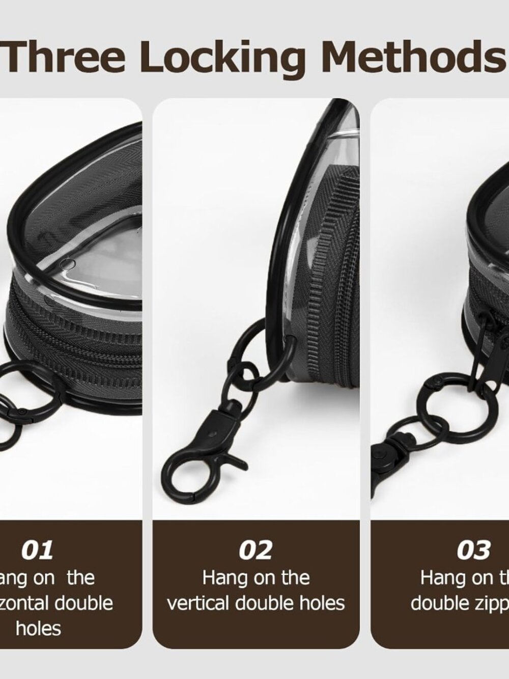 1|2|4 Pack Storage Bag for Organizing Data Cables, Earphone, Chargers, Keys, Cha - Picture 3 of 5